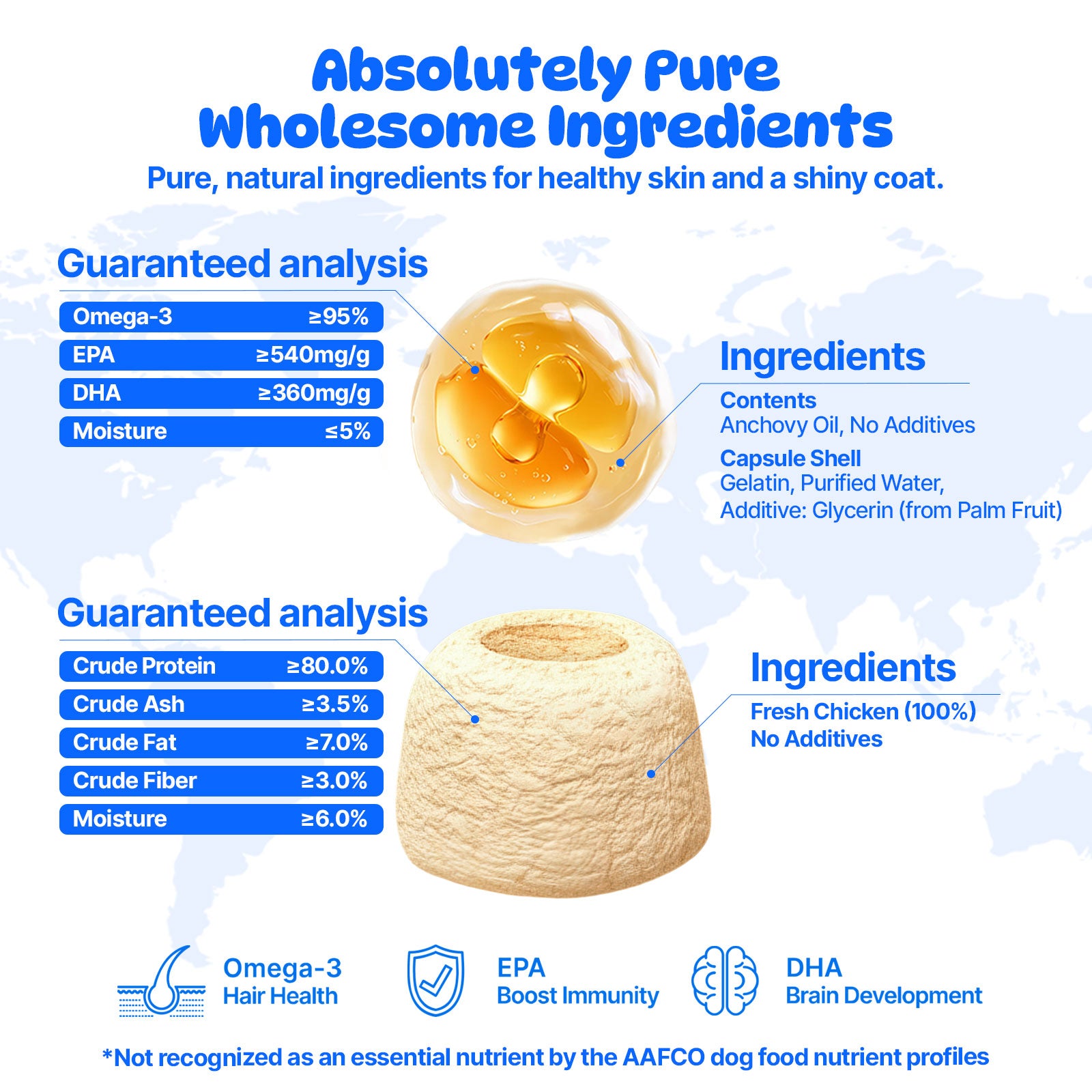 AEICOI AEICOI Premium Wild Alaskan Salmon Oil for Dogs & Cats - High Potency Omega 3-6-9 Liquid Food Supplement - Supports Skin & Coat, Joint Health, Heart & Immune System - All Natural EPA & DHA - [16 Fl Oz]